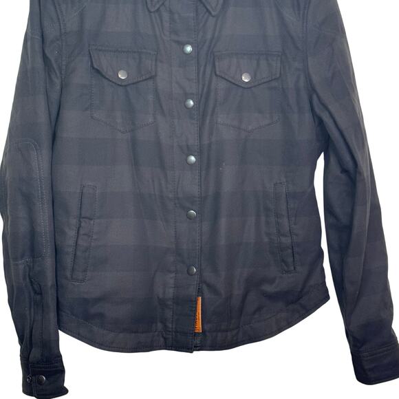 First Manufacturing Women's Sophia  Armored Moto Riding Flannel Zip Up Shirt - Picture 6 of 9